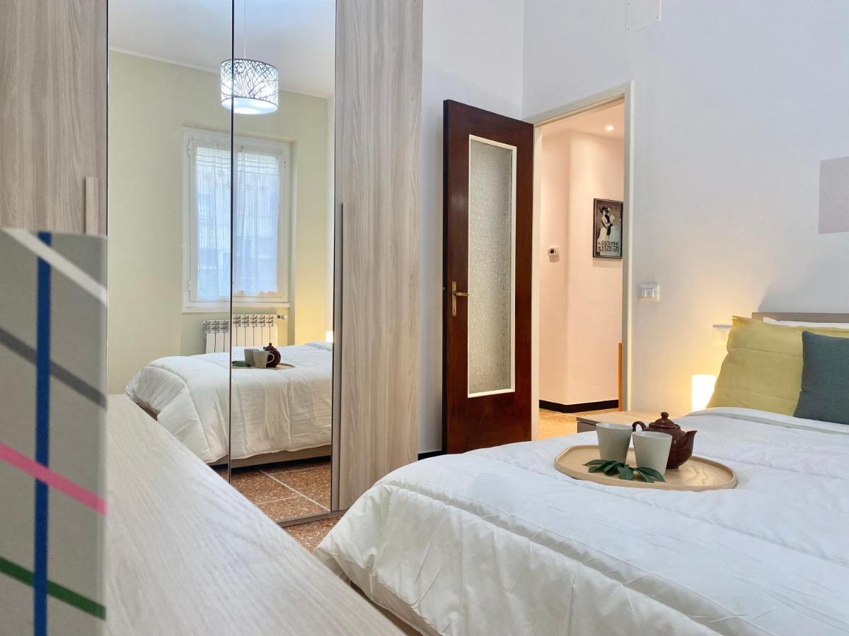 Casaviva-Trilocale Con Giardino E Posteggio A Rapallo Apartment Luaran gambar